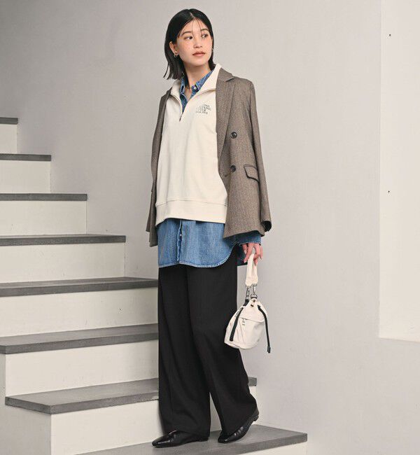 UNITED ARROWS green label relaxing「【WEB限定】＜at ease＞オルマイ ワイド パンツ マシンウォッシャブル ストレッチ 帯電防止」|その他|