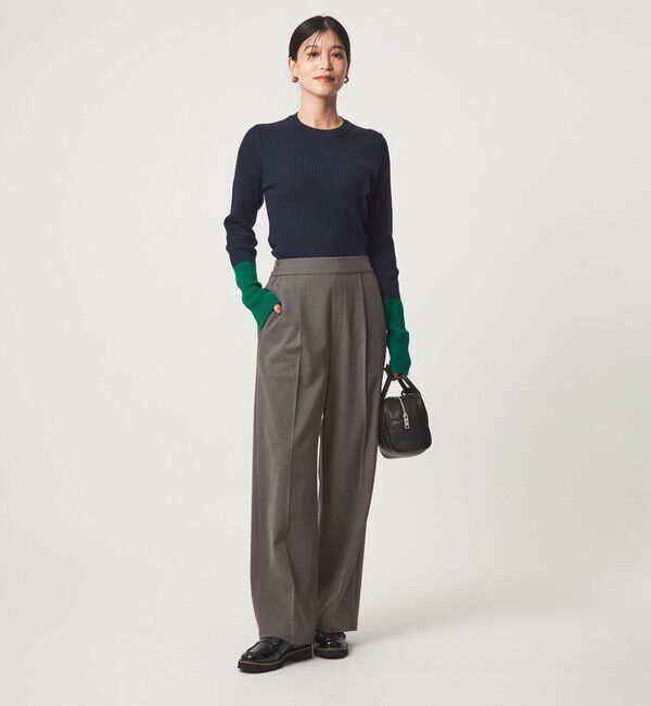 UNITED ARROWS green label relaxing「【WEB限定】＜at ease＞オルマイ ワイド パンツ マシンウォッシャブル ストレッチ 帯電防止」|その他|