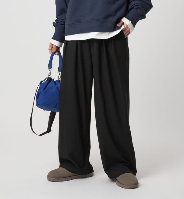 UNITED ARROWS green label relaxing「【WEB限定】＜at ease＞スラックス パンツ マシンウォッシャブル ストレッチ 帯電防止」|スラックス|