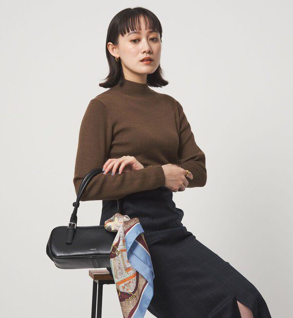 UNITED ARROWS green label relaxing「ウール リブ ボトルネック ニット プルオーバー ウォッシャブル」|ニット・セーター|