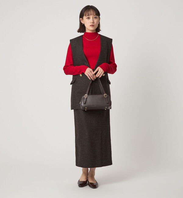 UNITED ARROWS green label relaxing「ウール リブ ボトルネック ニット プルオーバー ウォッシャブル」|ニット・セーター|