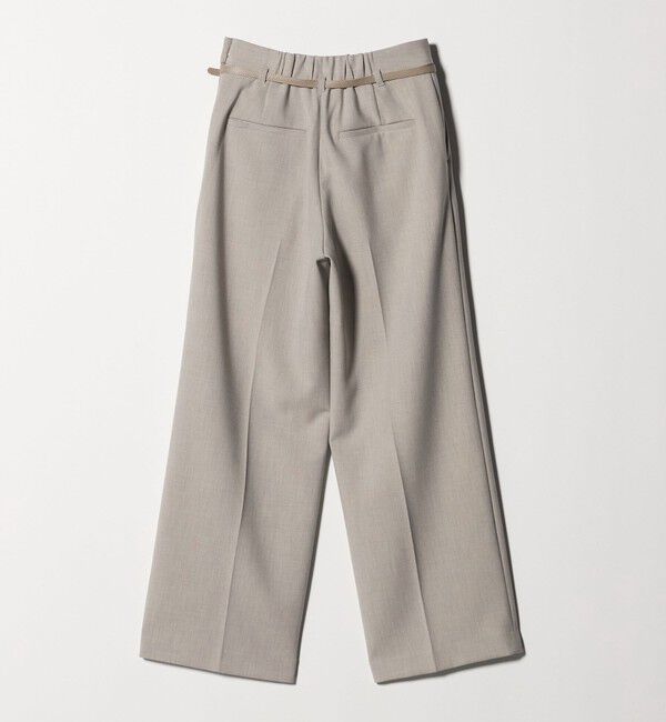 UNITED ARROWS green label relaxing「［size SHORT/TALLあり］ダブルクロス ワイド パンツ ウォッシャブル ストレッチ」|スラックス|