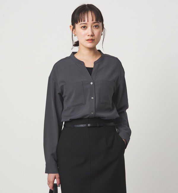 UNITED ARROWS green label relaxing「スキッパー ポケット ロングスリーブ シャツ マシンウォッシャブル」|シャツ・ブラウス|