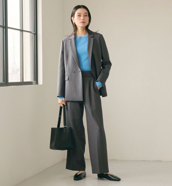 UNITED ARROWS green label relaxing「ダブルクロス ダブル ジャケット ウォッシャブル ストレッチ」|テーラードジャケット|