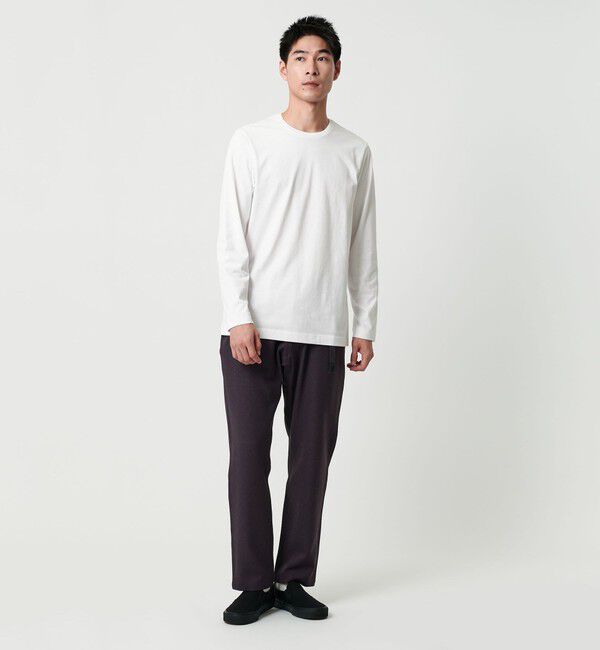 UNITED ARROWS green label relaxing「LONG FIBER COTTON クリア クルーネック 長袖 Tシャツ」|Tシャツ・カットソー|