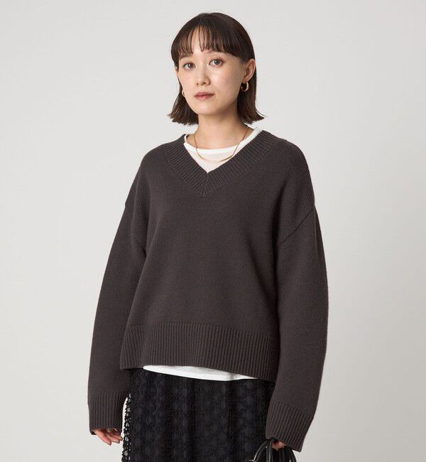 UNITED ARROWS green label relaxing「SERENITY Vネック プルオーバー ニット」|ニット・セーター|