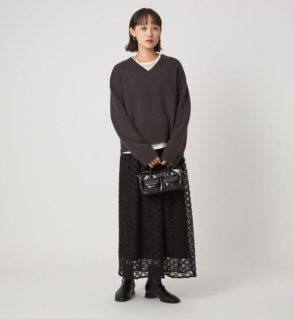 UNITED ARROWS green label relaxing「SERENITY Vネック プルオーバー ニット」|ニット・セーター|