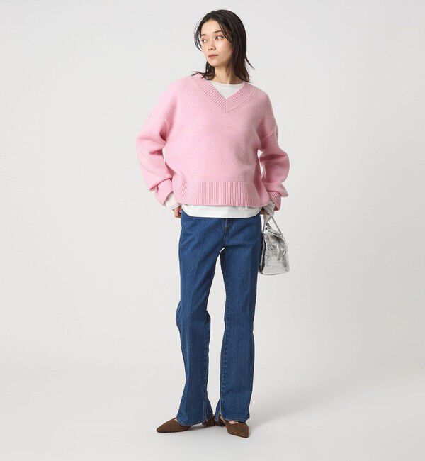 UNITED ARROWS green label relaxing「SERENITY Vネック プルオーバー ニット」|ニット・セーター|