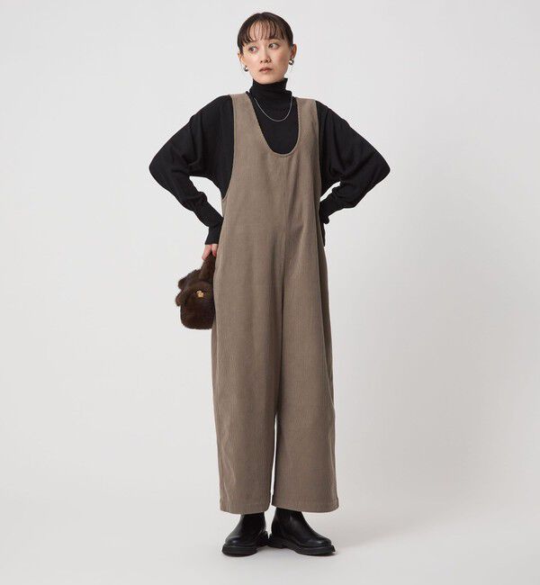 UNITED ARROWS green label relaxing「オルマイ コール ジャージー オールインワン マシンウォッシャブル ストレッチ」|オールインワン|