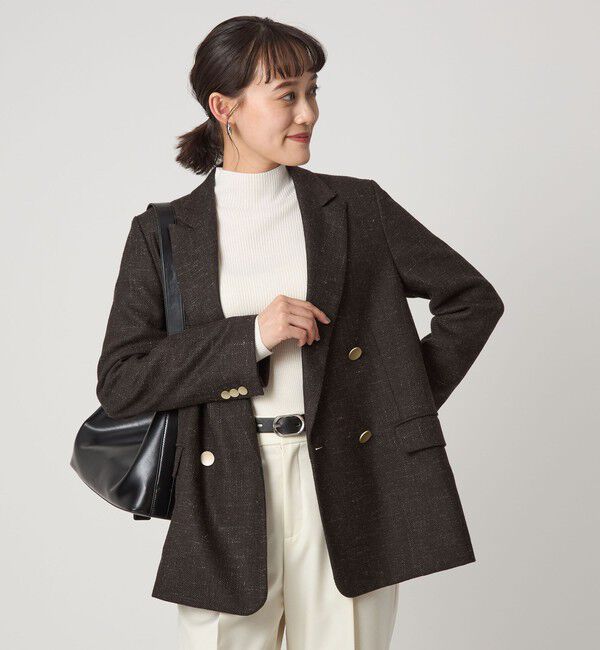 UNITED ARROWS green label relaxing「［size SHORTあり］スラブ ダブル ジャケット」|テーラードジャケット|