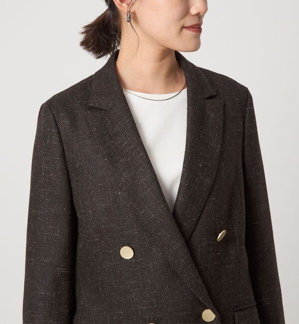 UNITED ARROWS green label relaxing「［size SHORTあり］スラブ ダブル ジャケット」|テーラードジャケット|