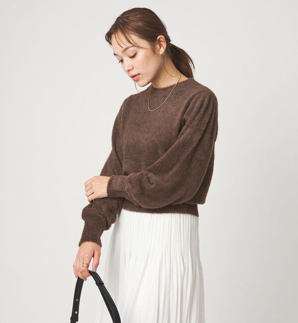 UNITED ARROWS green label relaxing「フラッフ フェザーヤーン ロングスリーブ ニット プルオーバー」|ニット・セーター|