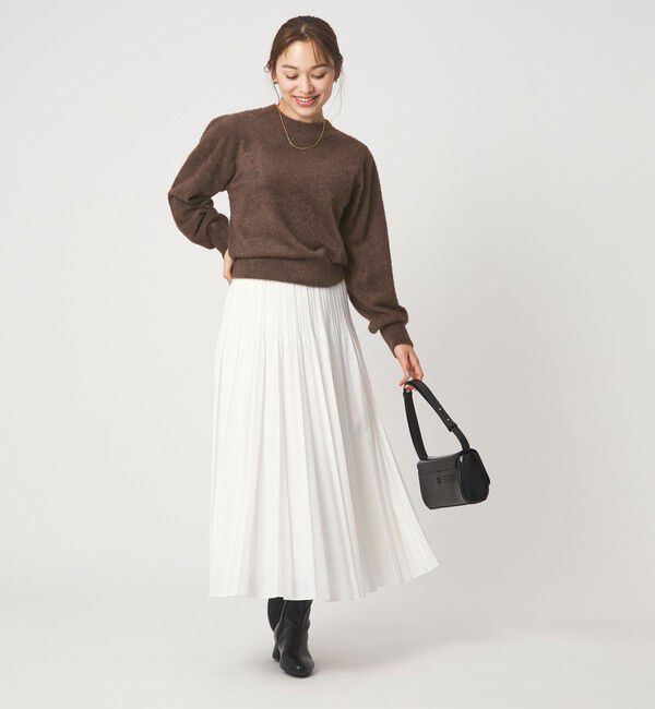 UNITED ARROWS green label relaxing「フラッフ フェザーヤーン ロングスリーブ ニット プルオーバー」|ニット・セーター|