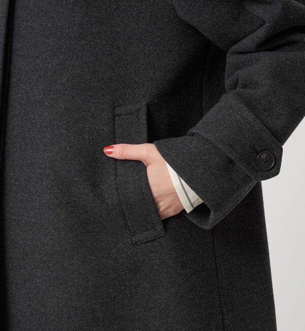 UNITED ARROWS green label relaxing「［size SHORT/TALLあり］SENTDALE WOOL ミドル コート」|ステンカラーコート|