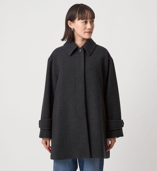 UNITED ARROWS green label relaxing「［size SHORT/TALLあり］SENTDALE WOOL ミドル コート」|ステンカラーコート|