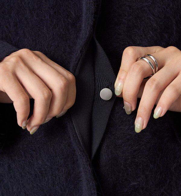 UNITED ARROWS green label relaxing「［size SHORTあり］FOXブレンド セッケツ ノーカラー カーディガン」|カーディガン|