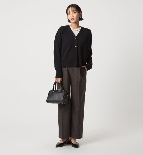 UNITED ARROWS green label relaxing「ウール スムース Vネック カーディガン ウォッシャブル」|カーディガン|