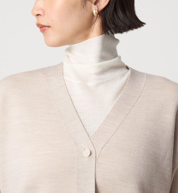 UNITED ARROWS green label relaxing「ウール スムース Vネック カーディガン ウォッシャブル」|カーディガン|