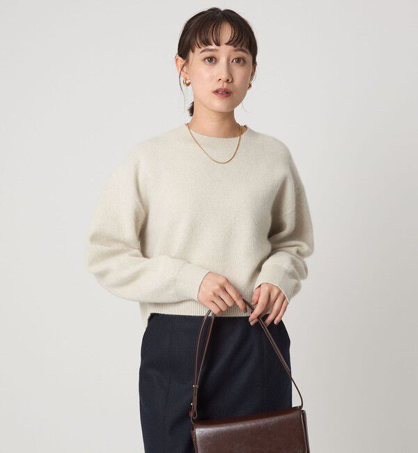 UNITED ARROWS green label relaxing「FOXブレンド ラメ フォルム ドルマン ニット プルオーバー」|ニット・セーター|