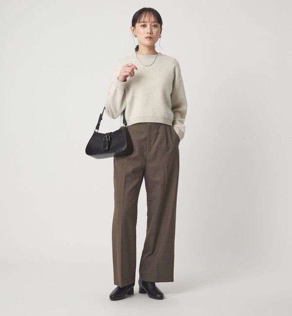 UNITED ARROWS green label relaxing「FOXブレンド ラメ フォルム ドルマン ニット プルオーバー」|ニット・セーター|