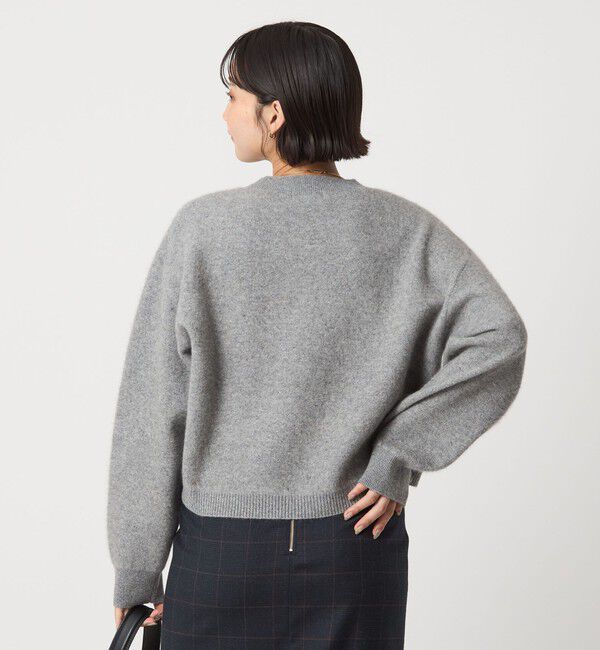 UNITED ARROWS green label relaxing「FOXブレンド ラメ フォルム ドルマン ニット プルオーバー」|ニット・セーター|