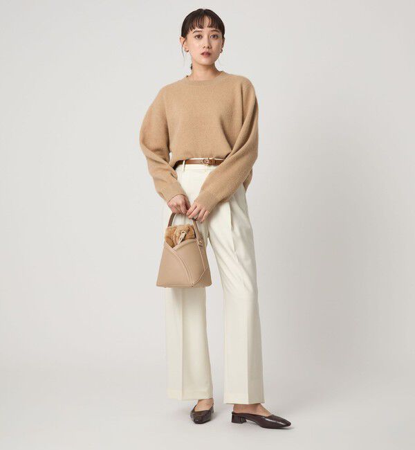 UNITED ARROWS green label relaxing「FOXブレンド ラメ フォルム ドルマン ニット プルオーバー」|ニット・セーター|