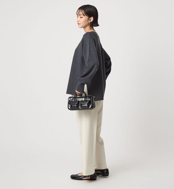 UNITED ARROWS green label relaxing「ウール スムース ワイド ニット プルオーバー ウォッシャブル」|ニット・セーター|