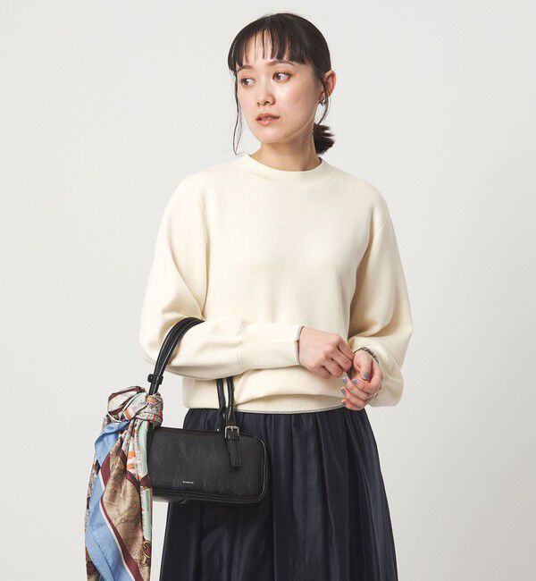 UNITED ARROWS green label relaxing「ウール スムース ボトルネック フォルム ニット プルオーバー ウォッシャブル」|ニット・セーター|