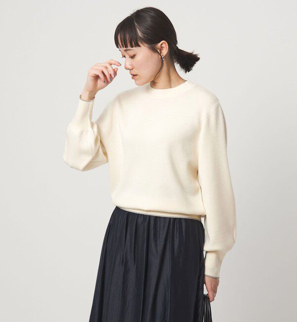 UNITED ARROWS green label relaxing「ウール スムース ボトルネック フォルム ニット プルオーバー ウォッシャブル」|ニット・セーター|