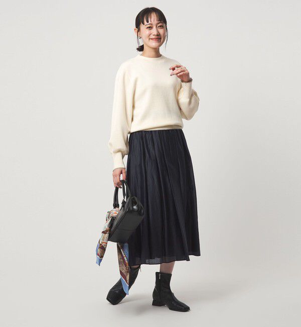 UNITED ARROWS green label relaxing「ウール スムース ボトルネック フォルム ニット プルオーバー ウォッシャブル」|ニット・セーター|