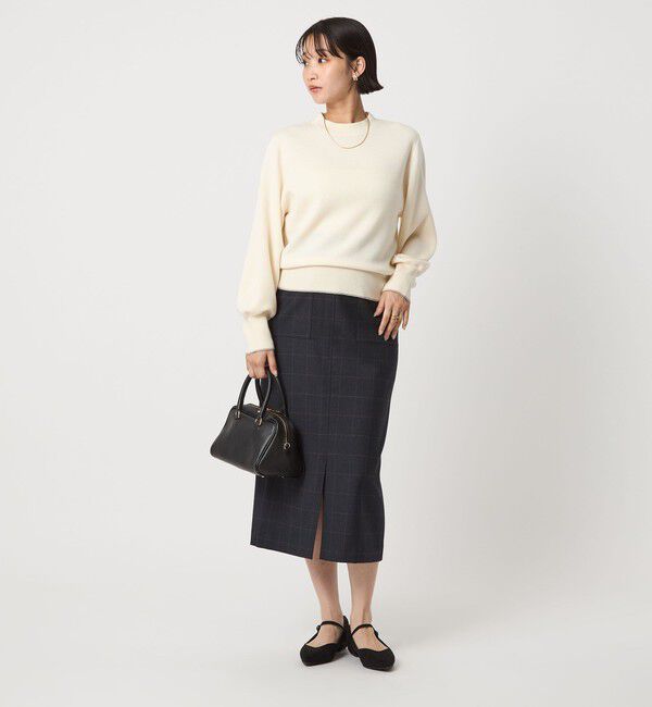 UNITED ARROWS green label relaxing「ウール スムース ボトルネック フォルム ニット プルオーバー ウォッシャブル」|ニット・セーター|