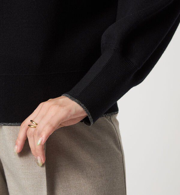 UNITED ARROWS green label relaxing「ウール スムース ボトルネック フォルム ニット プルオーバー ウォッシャブル」|ニット・セーター|