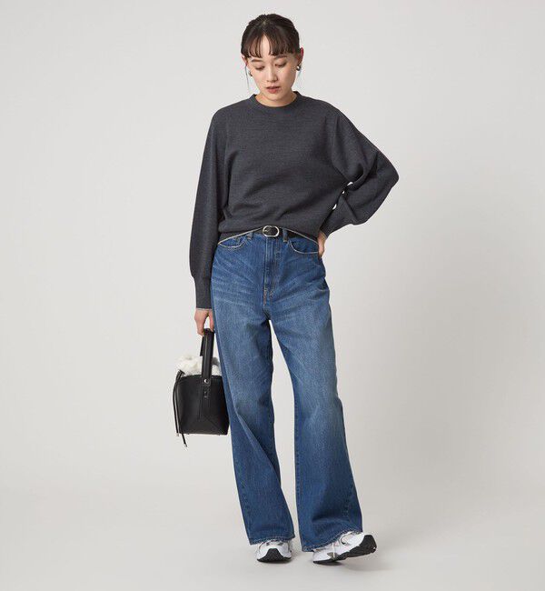 UNITED ARROWS green label relaxing「ウール スムース ボトルネック フォルム ニット プルオーバー ウォッシャブル」|ニット・セーター|