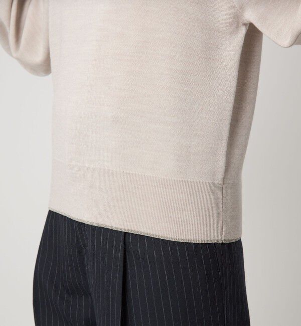 UNITED ARROWS green label relaxing「ウール スムース ボトルネック フォルム ニット プルオーバー ウォッシャブル」|ニット・セーター|