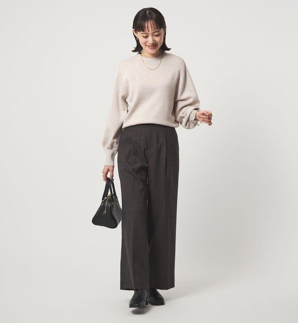 UNITED ARROWS green label relaxing「ウール スムース ボトルネック フォルム ニット プルオーバー ウォッシャブル」|ニット・セーター|