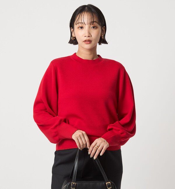 UNITED ARROWS green label relaxing「ウール スムース ボトルネック フォルム ニット プルオーバー ウォッシャブル」|ニット・セーター|