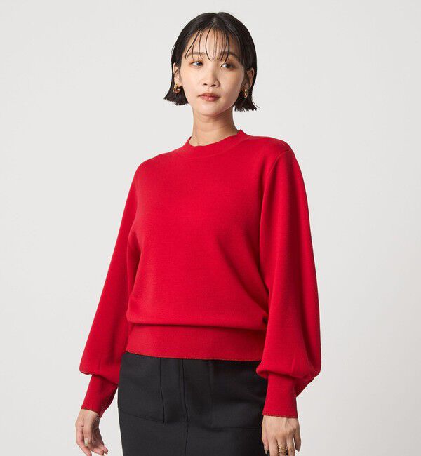 UNITED ARROWS green label relaxing「ウール スムース ボトルネック フォルム ニット プルオーバー ウォッシャブル」|ニット・セーター|