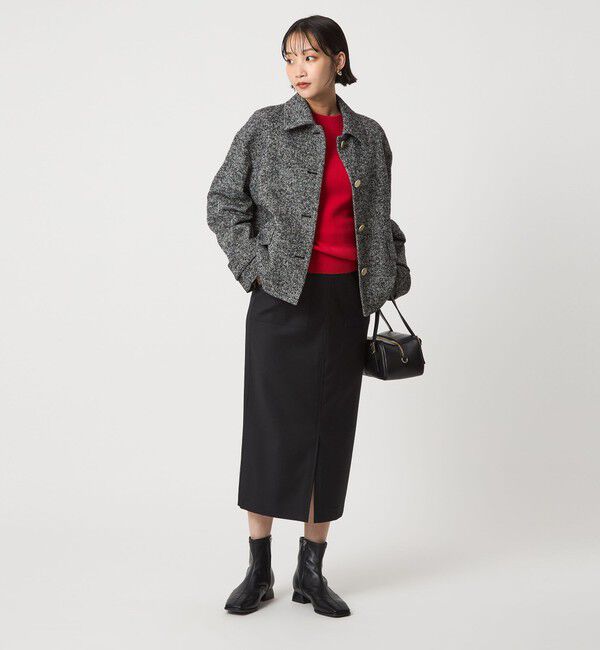 UNITED ARROWS green label relaxing「ウール スムース ボトルネック フォルム ニット プルオーバー ウォッシャブル」|ニット・セーター|