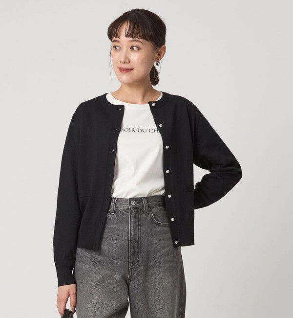 UNITED ARROWS green label relaxing「ウール クルーネック カーディガン ウォッシャブル」|カーディガン|