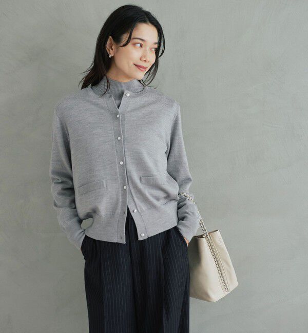 UNITED ARROWS green label relaxing「ウール クルーネック カーディガン ウォッシャブル」|カーディガン|