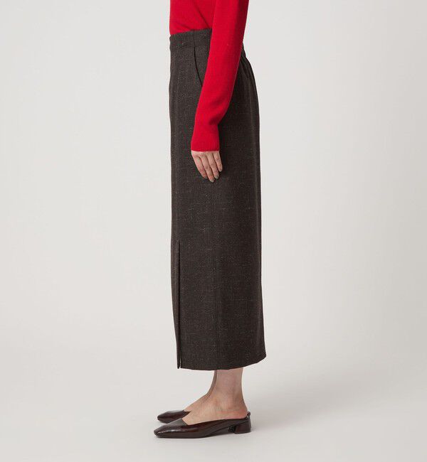 UNITED ARROWS green label relaxing「［size SHORTあり］スラブ サイド スリット タイト スカート」|タイト|