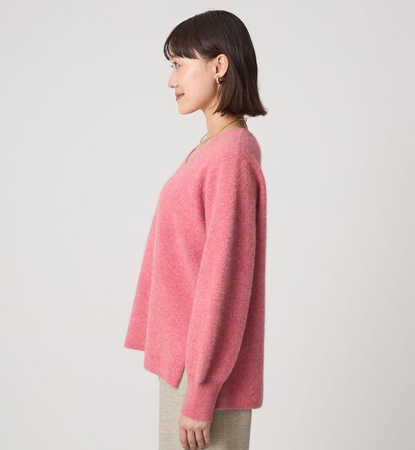 UNITED ARROWS green label relaxing「FOXブレンド フォルム Vネック ニット プルオーバー」|ニット・セーター|