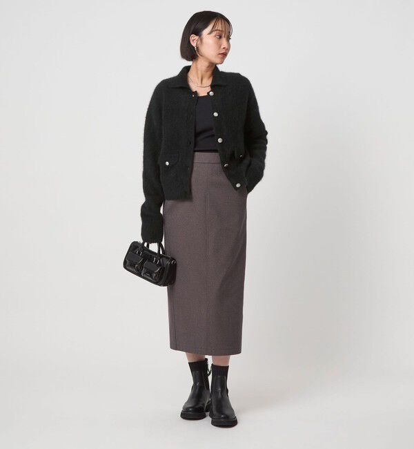 UNITED ARROWS green label relaxing「ヘアリー ニット ポロカーデイガン」|カーディガン|