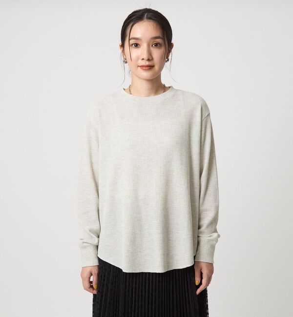 UNITED ARROWS green label relaxing「【WEB限定】＜at ease＞ワッフル ロングスリーブ カットソー」|Tシャツ・カットソー|