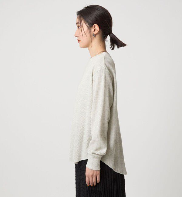 UNITED ARROWS green label relaxing「【WEB限定】＜at ease＞ワッフル ロングスリーブ カットソー」|Tシャツ・カットソー|