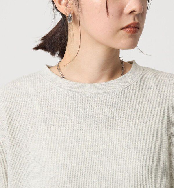 UNITED ARROWS green label relaxing「【WEB限定】＜at ease＞ワッフル ロングスリーブ カットソー」|Tシャツ・カットソー|