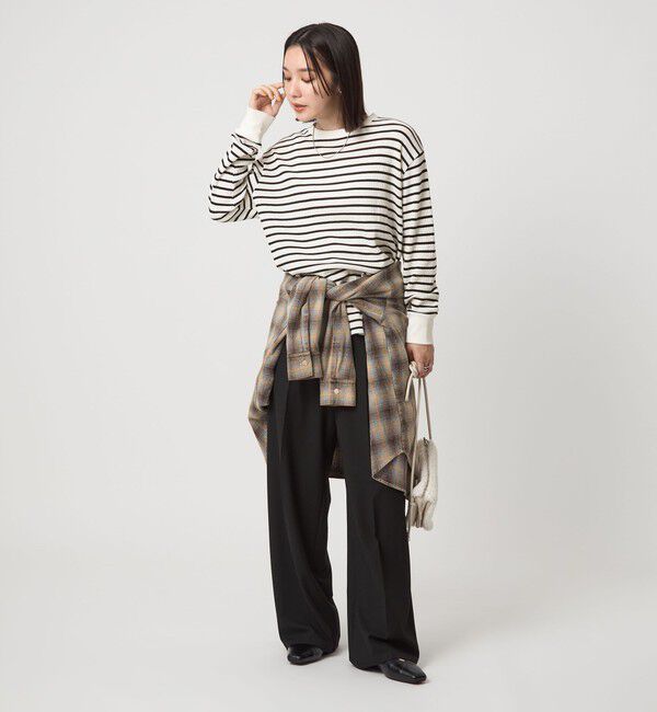 UNITED ARROWS green label relaxing「【WEB限定】＜at ease＞ワッフル ロングスリーブ カットソー」|Tシャツ・カットソー|