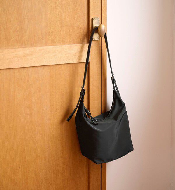 UNITED ARROWS green label relaxing「ダブルバックル 2WAYショルダーバッグ M はっ水」|ショルダー・メッセンジャー|BLACK