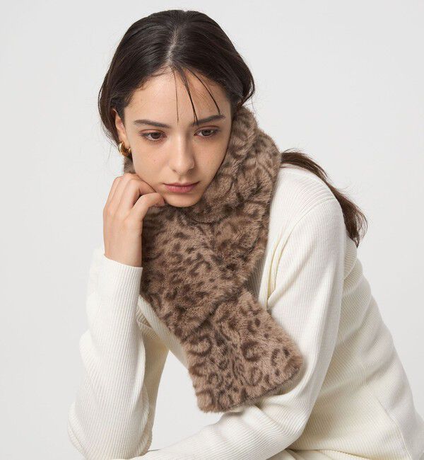 UNITED ARROWS green label relaxing「フェイクファー リバーシブル マフラー」|ストール|