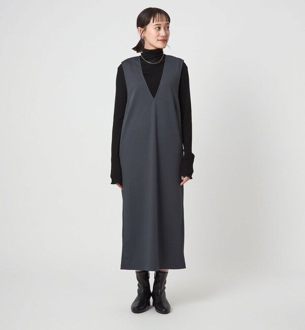 UNITED ARROWS green label relaxing「ディープ Vネック ジャンパースカート」|ジャンパースカート|